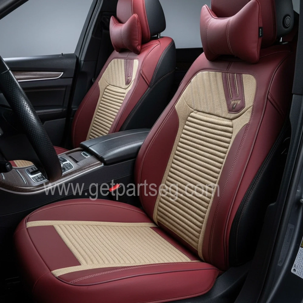 طقم كسوة كراسى لون بيج * نبيتى كتان