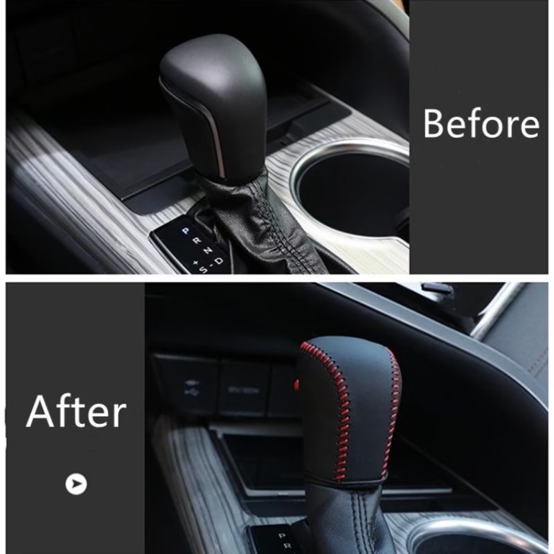 جرب فتيس مطرز فتحى زر امامية لون اسود من الجلد