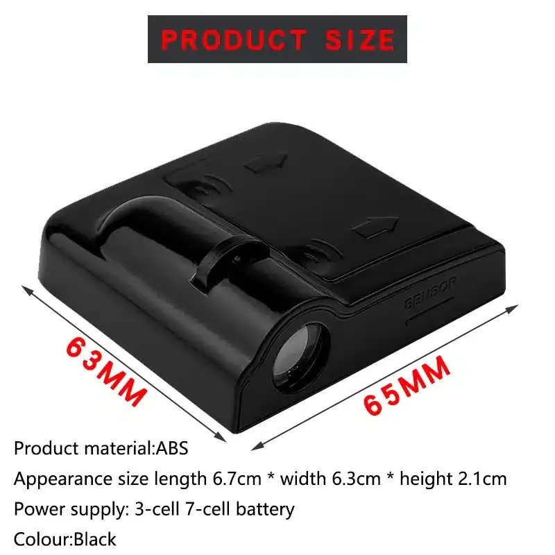 طقم إضاءة ترحيبية لباب السيارة (2 قطعة) - بروجيكتور لوجو LED ماركة Audi