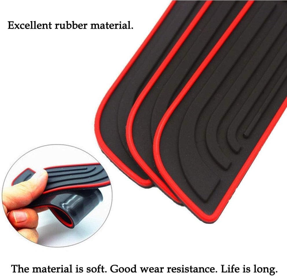 طقم واقي عتب باب السيارة سيليكون (4 قطع) - حماية العتب ضد الخدوش ماركة شيفروليه