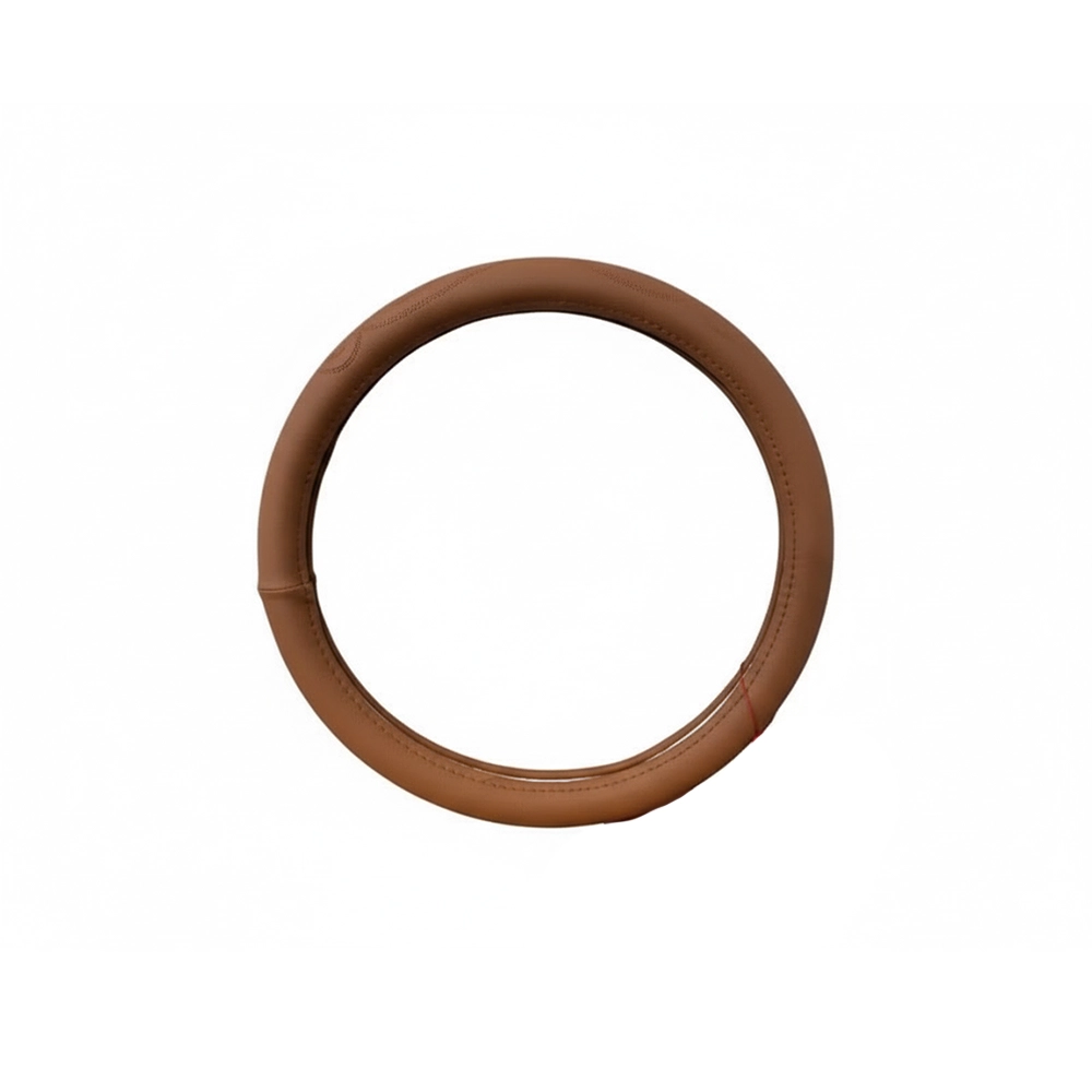 جراب طارة جلد دائرى لون بيج - كفر دركسيون فخم بتصميم عصري وملمس مريح