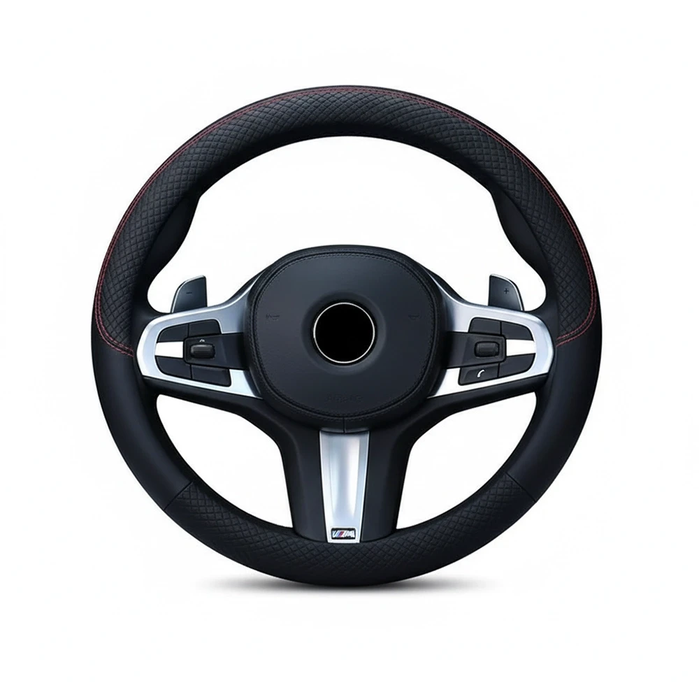 جراب طارة جلد دائرى لون اسود - كفر دركسيون فخم بتصميم عصري وملمس مريح